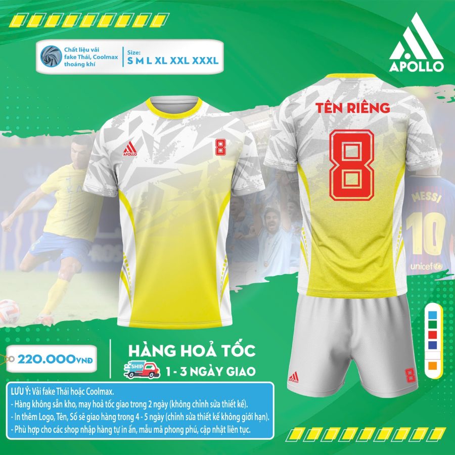 Quần Áo Bóng Đá Hỏa Tốc – Đặt Nhanh, Giao Ngay Tại Apollo Sport