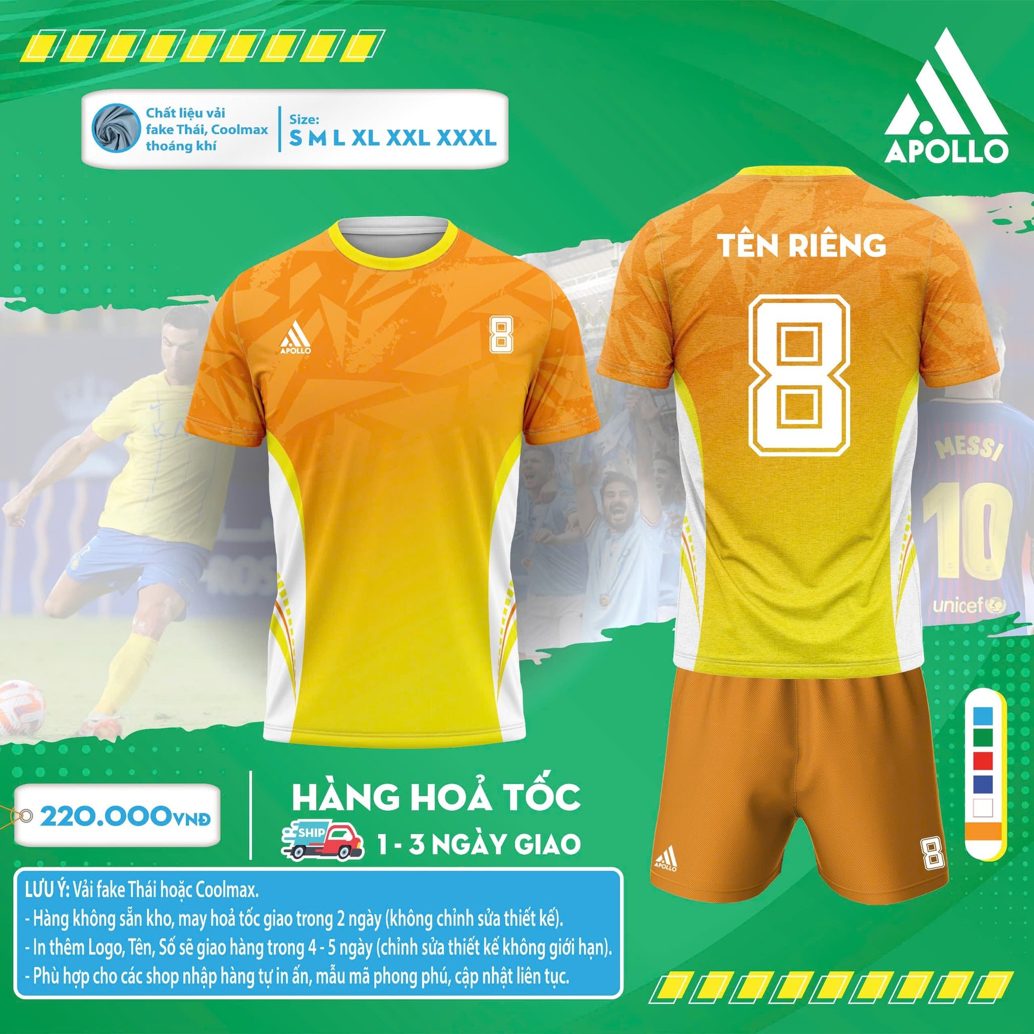 Quần Áo Bóng Đá Hỏa Tốc – Đẹp, Bền, Giao Nhanh