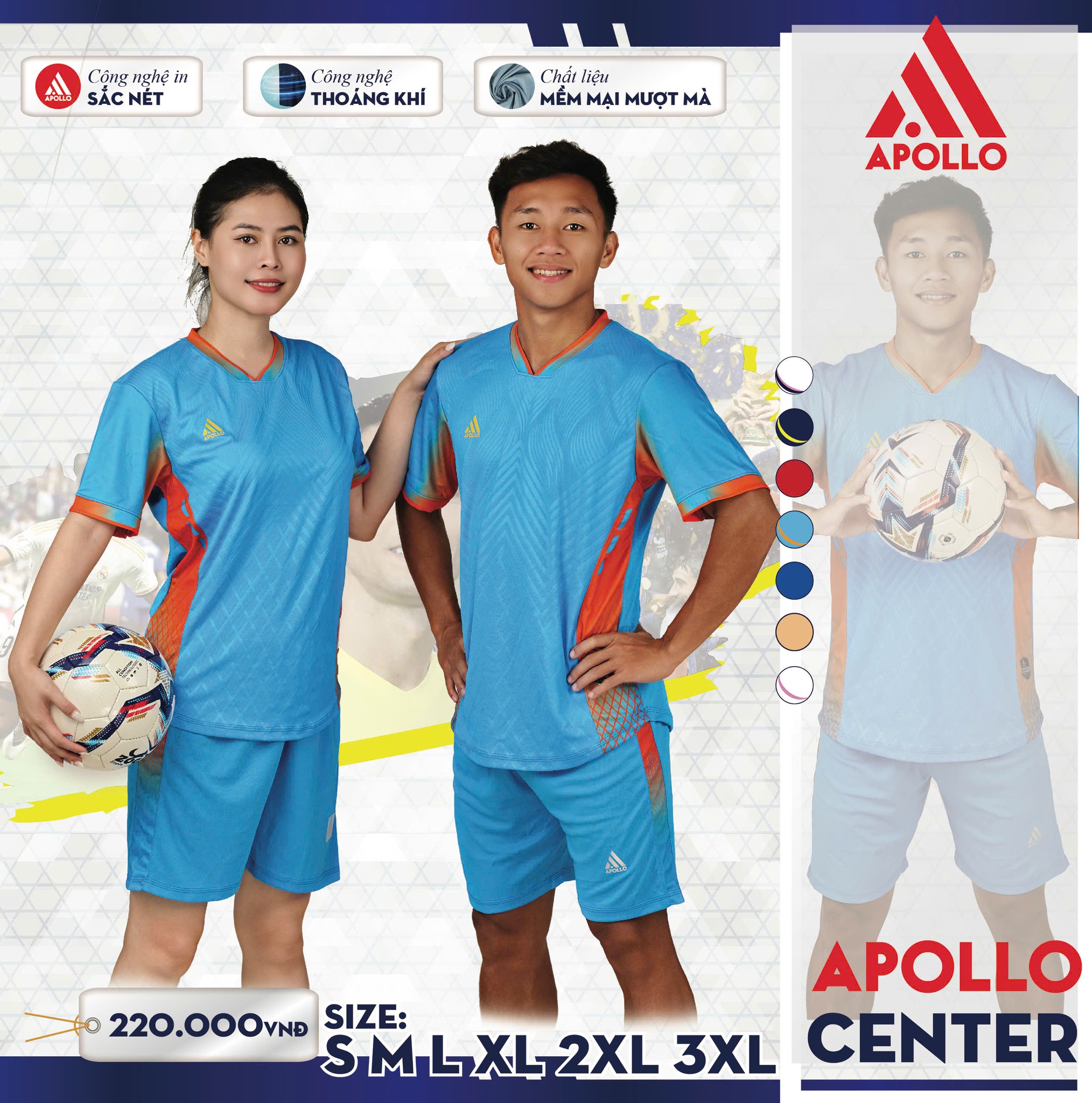 Đồng Phục Thể Thao APOLLO CENTER – Bản Lĩnh Được Thể Hiện Qua Trang Phục