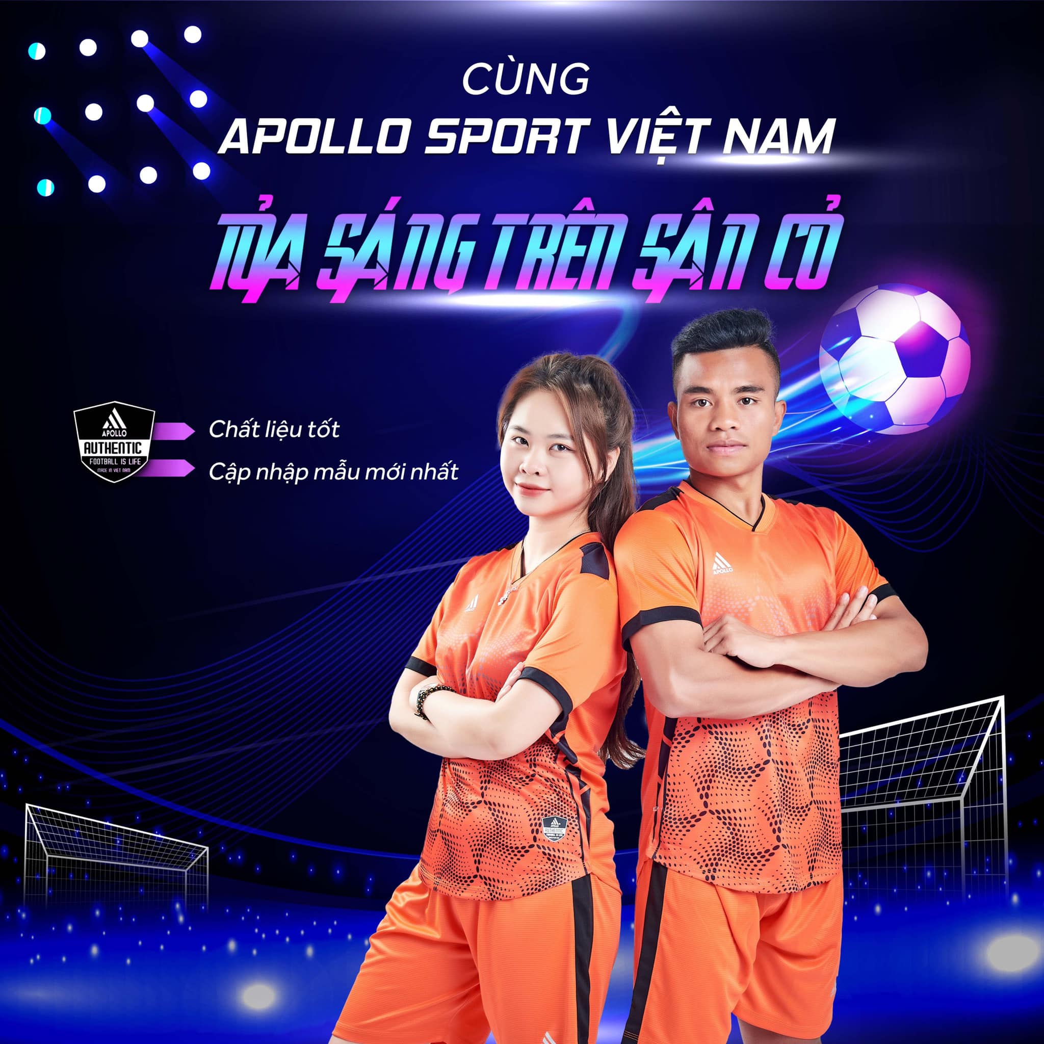 Apollo Sport – Xưởng May Áo Bóng Đá Tại Huế Theo Yêu Cầu