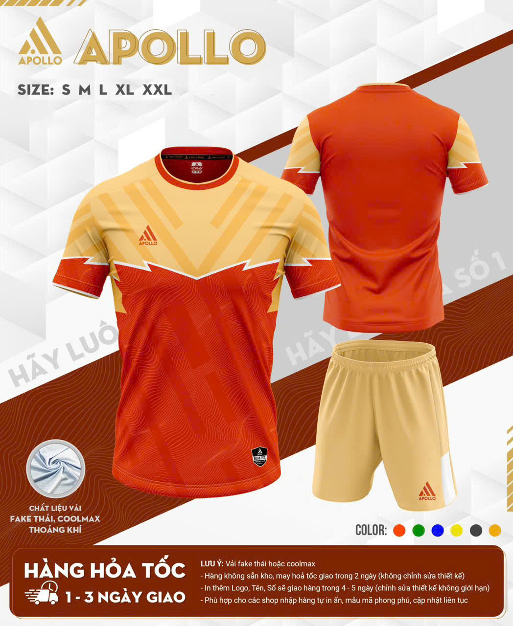 Áo Thể Thao Hỏa Tốc Giá Rẻ Tại Huế – Sắc Cam Năng Động
