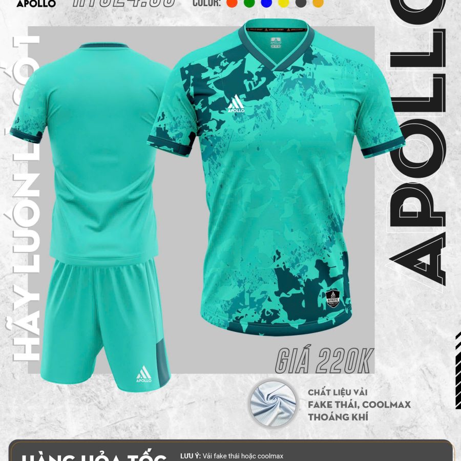 Áo thể thao Hỏa Tốc cao cấp màu Xanh Ngọc – Tươi mới và độc đáo