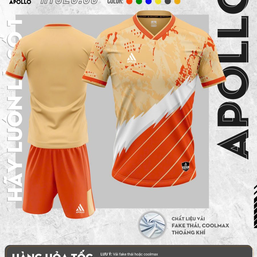 Áo thể thao hỏa tốc đẹp màu Cam – Sắc màu nổi bật, đầy năng lượng