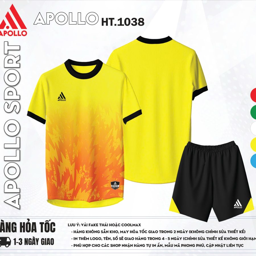 Áo thể thao Hỏa Tốc vàng – sắc màu của chiến thắng