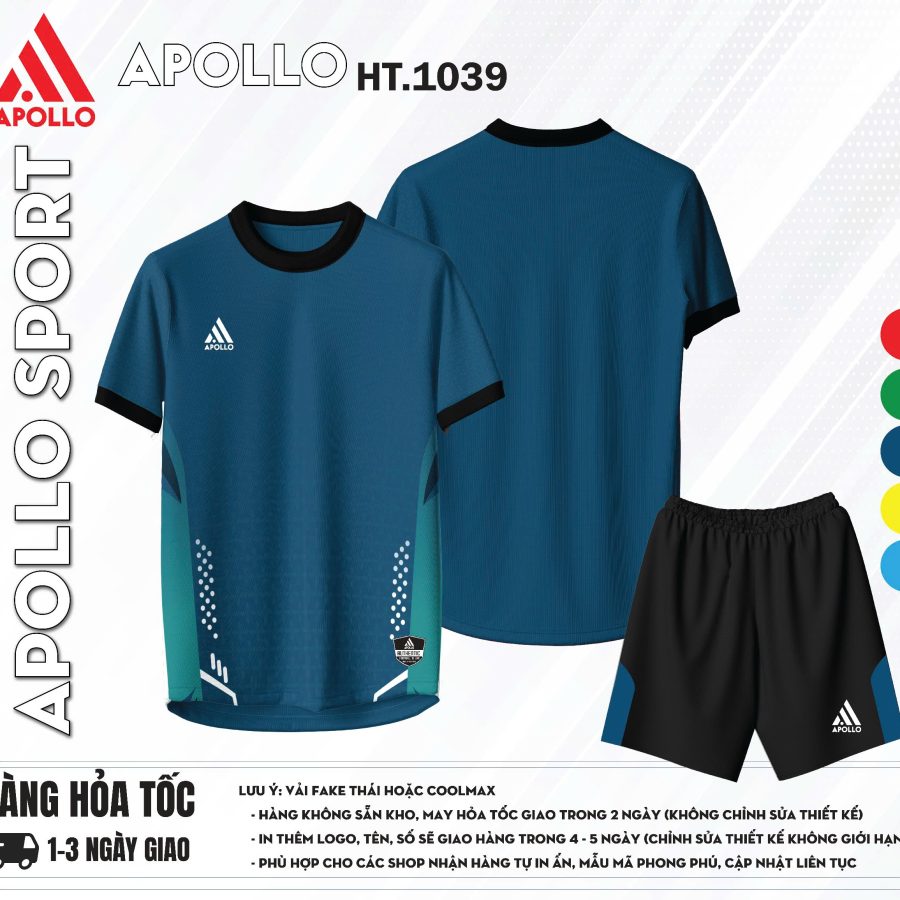 Áo thể thao Hỏa Tốc cao cấp xanh đen – đậm chất mạnh mẽ