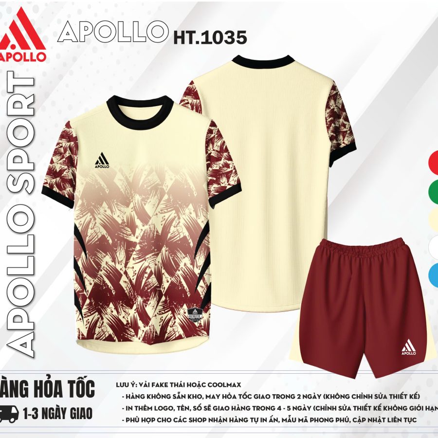 Áo thể thao hỏa tốc HT 1035 Màu Đà