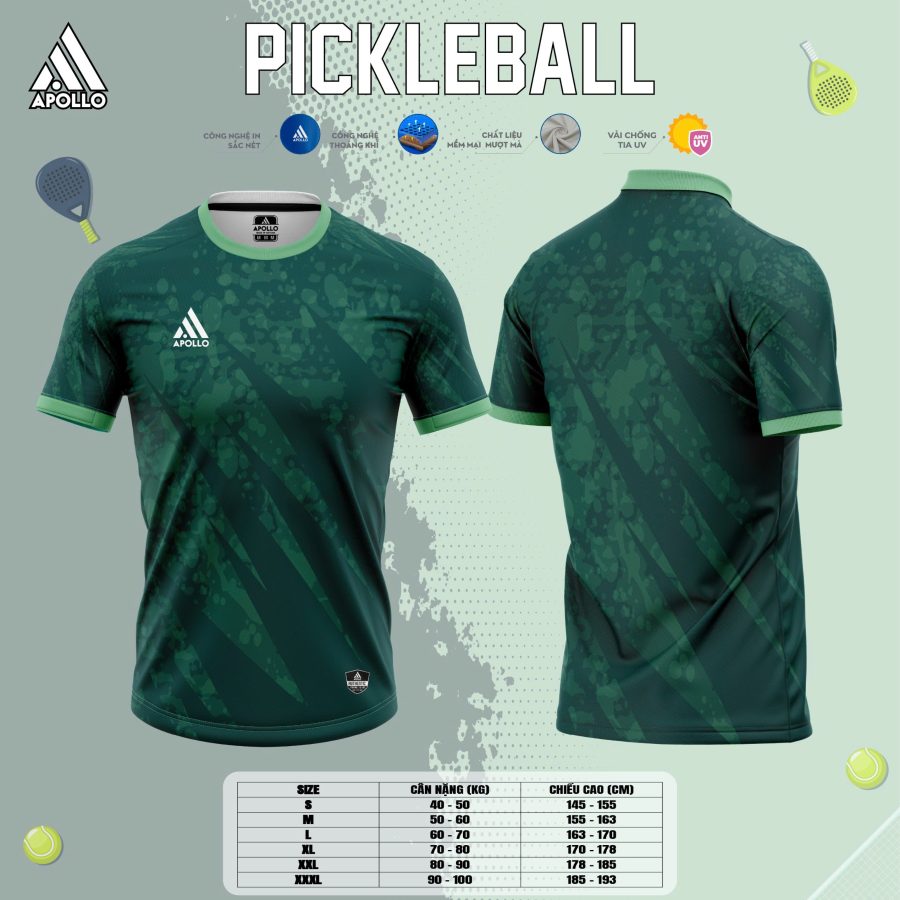 Quần Áo Thể Thao Pickleball Xanh Rêu – Tinh Tế & Phong Cách