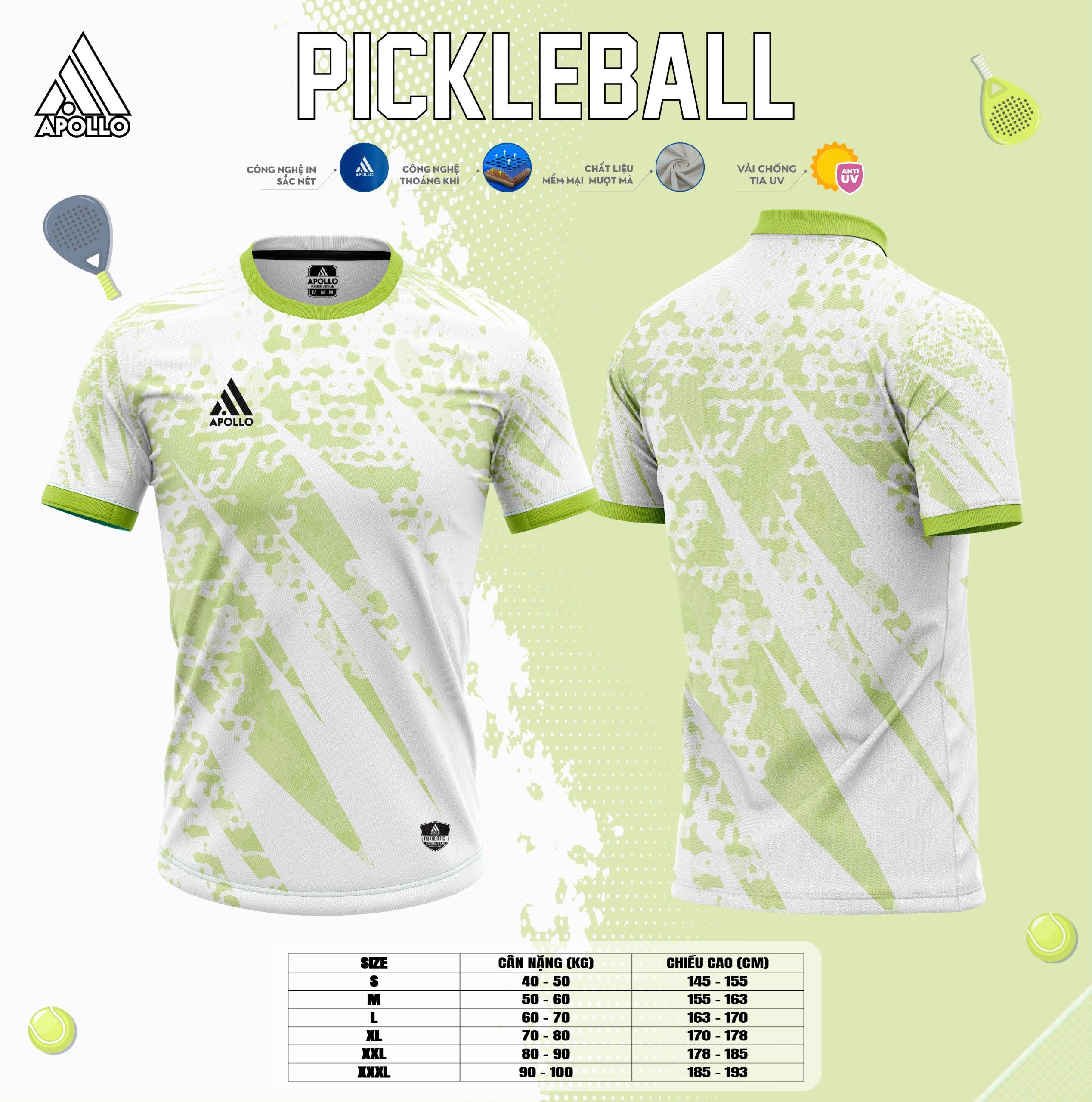 Quần Áo Thể Thao Pickleball Xanh Lá Cây – Sảng Khoái & Năng Lượng