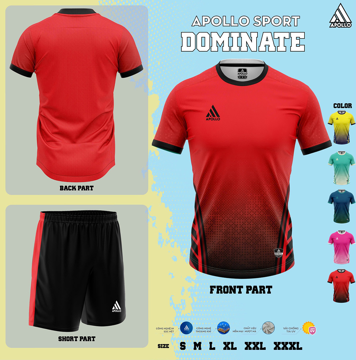 Áo Thể Thao Hỏa Tốc Dominate – Thời Trang Thi Đấu Đỉnh Cao