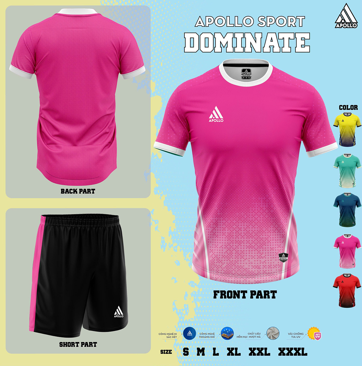 Áo Thể Thao Hỏa Tốc Dominate – Mạnh Mẽ, Năng Động, Khác Biệt