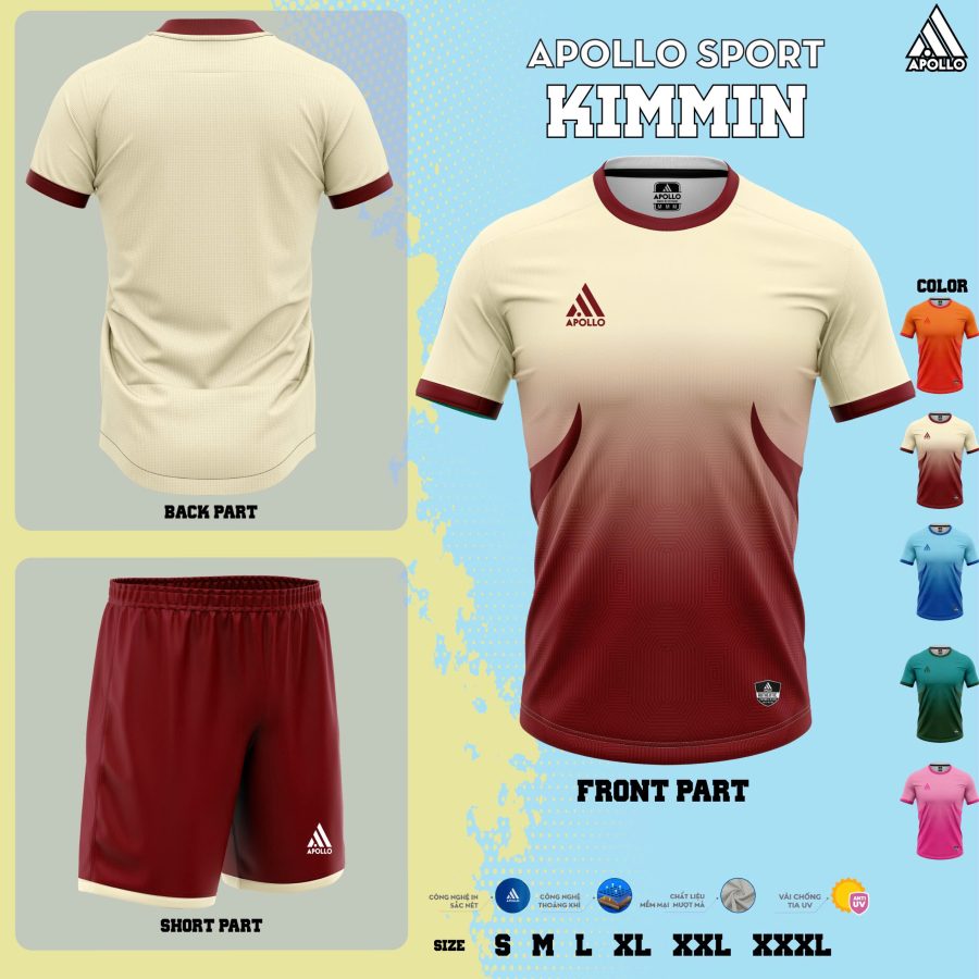 Áo thể thao hỏa tốc Kimmin – Phiên bản Màu Vàng