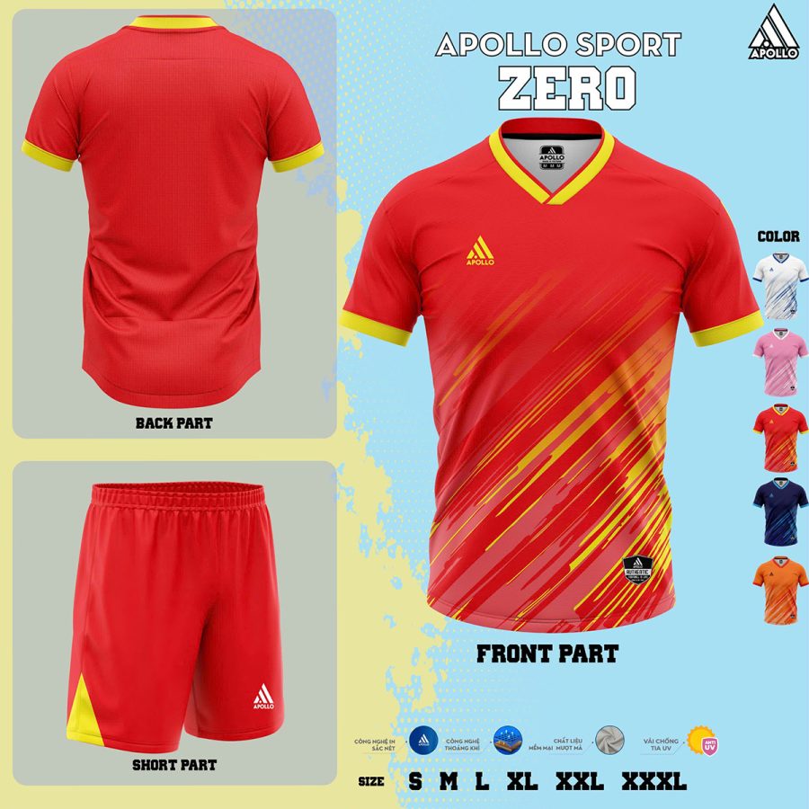 Áo thể thao hỏa tốc Zero Đỏ – Tràn đầy năng lượng