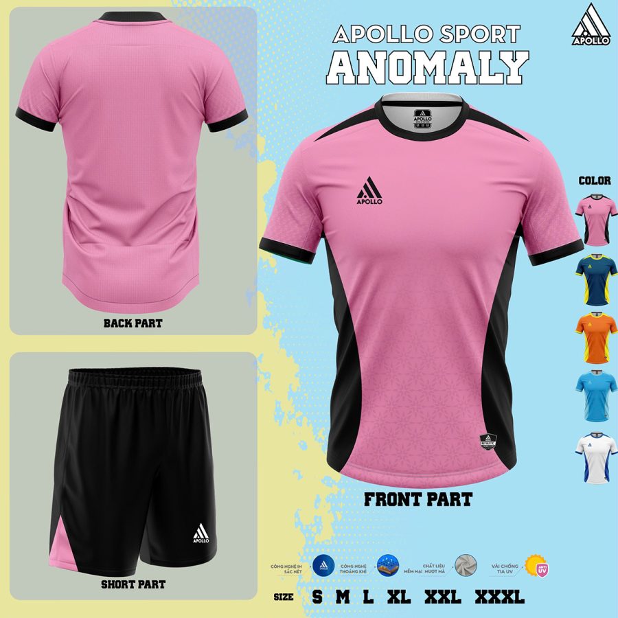 Áo thể thao hỏa tốc Anomaly Hồng – Phong cách trẻ trung