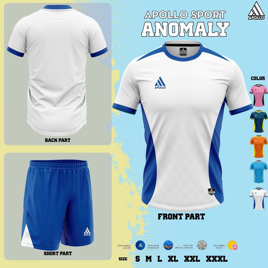 Áo thể thao hỏa tốc Anomaly Trắng – Thanh lịch và hiện đại