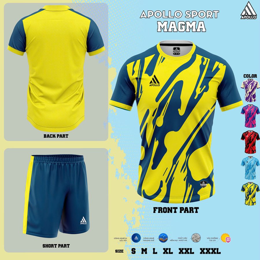 Áo Thể Thao Hỏa Tốc Magma Vàng – Tỏa Sáng Mọi Ánh Nhìn