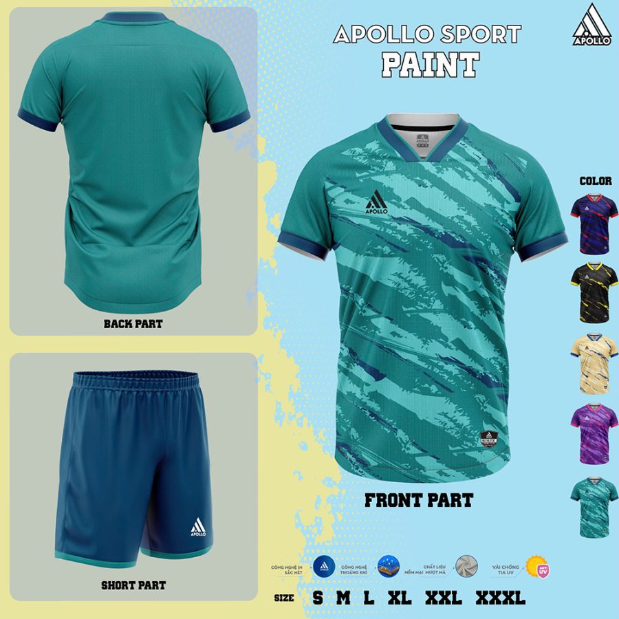 Áo Thể Thao Hỏa Tốc Paint Xanh Ngọc – Tươi Mới & Linh Hoạt