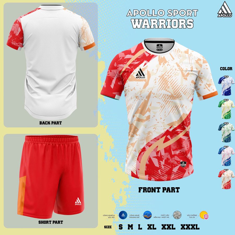 Áo Thể Thao Hỏa Tốc Warriors Đỏ – Bùng Nổ Sức Nóng Chiến Binh