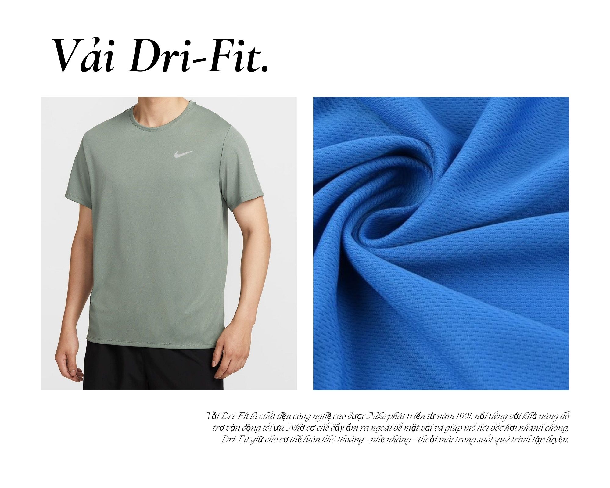 Vải Dri-Fit May Quần Áo Thể Thao