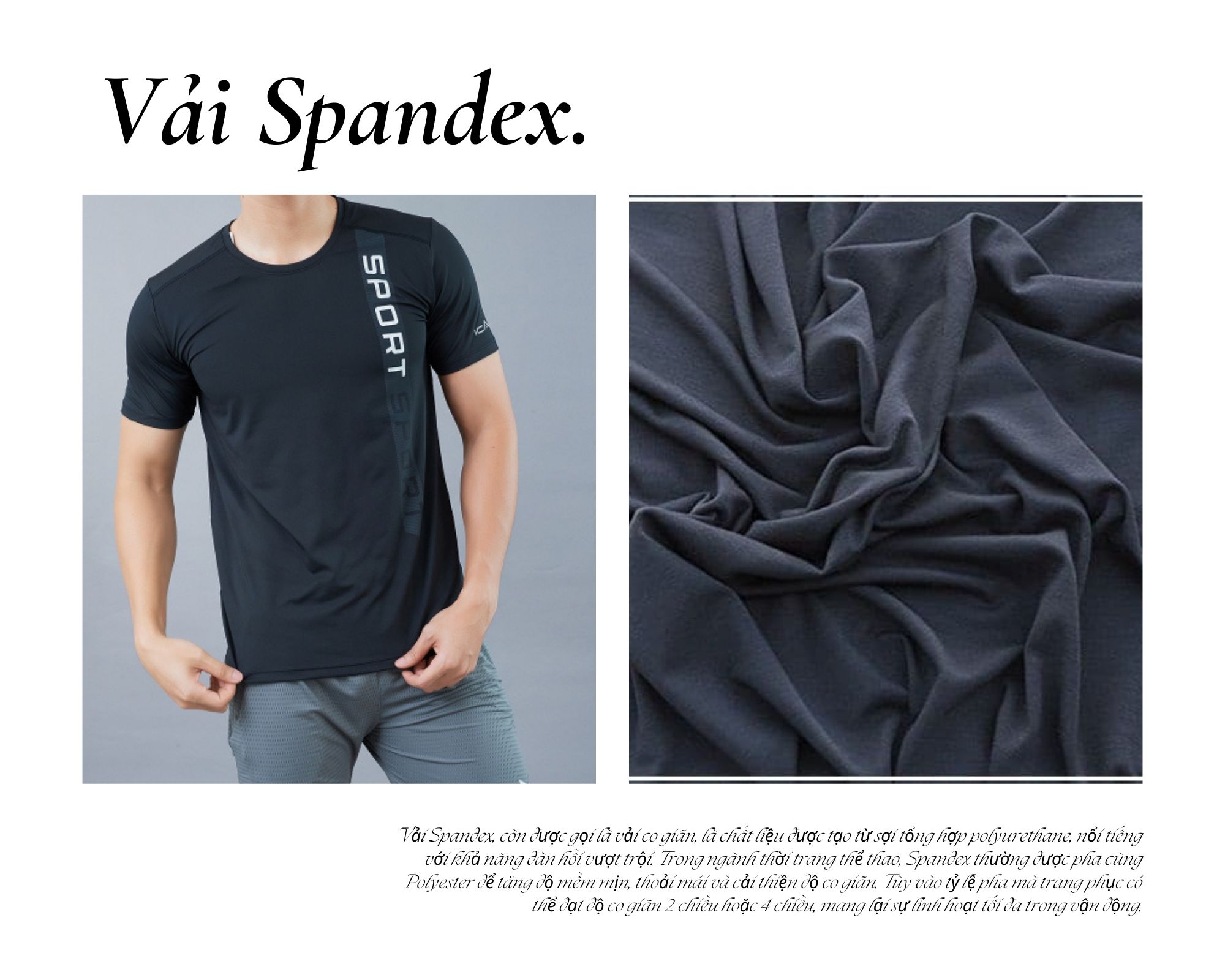 Vải Vải Spandex May Quần Áo Thể Thao