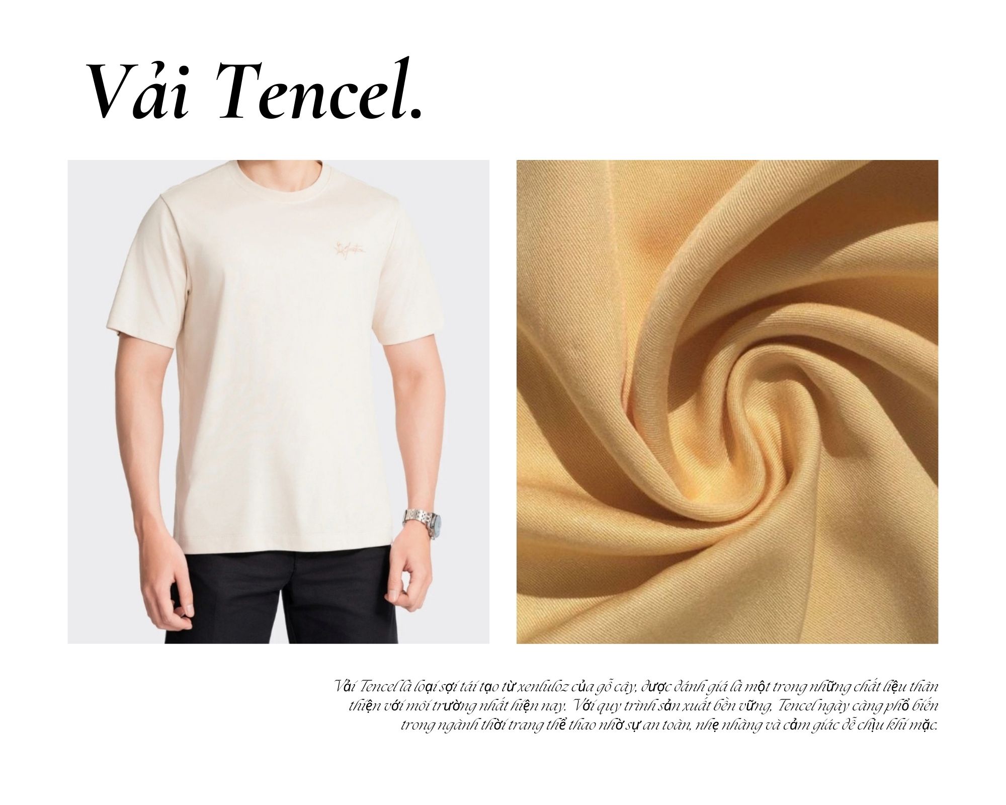 Vải Tencel May Quần Áo Thể Thao