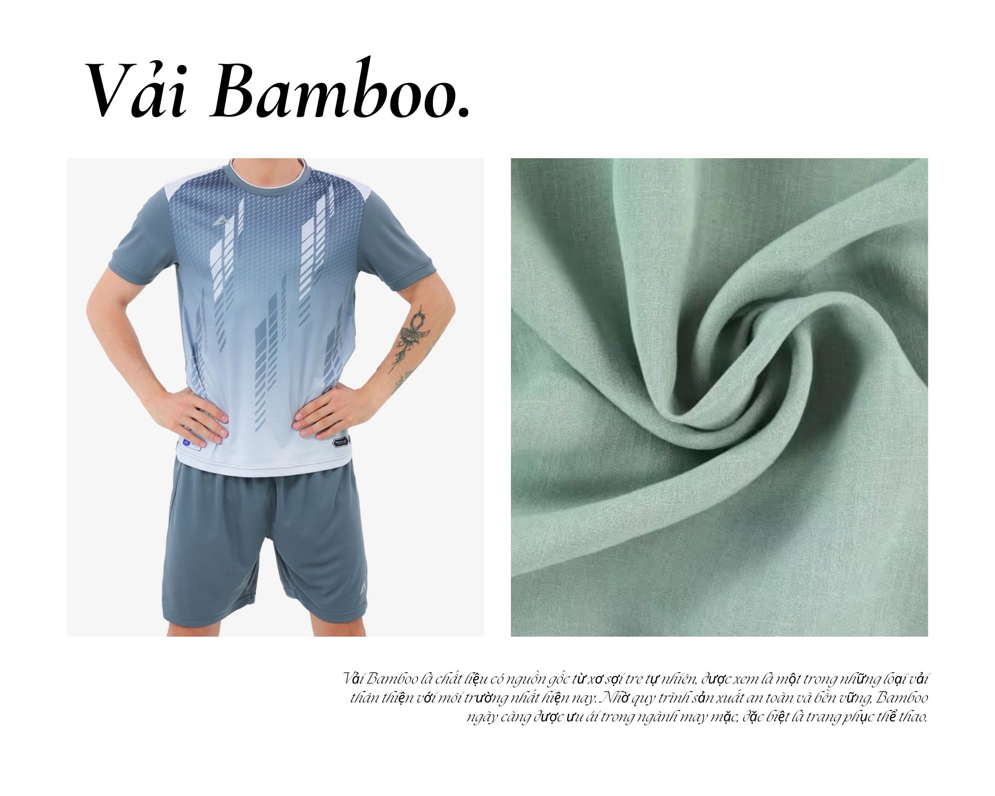 Vải Bamboo May Quần Áo Thể Thao