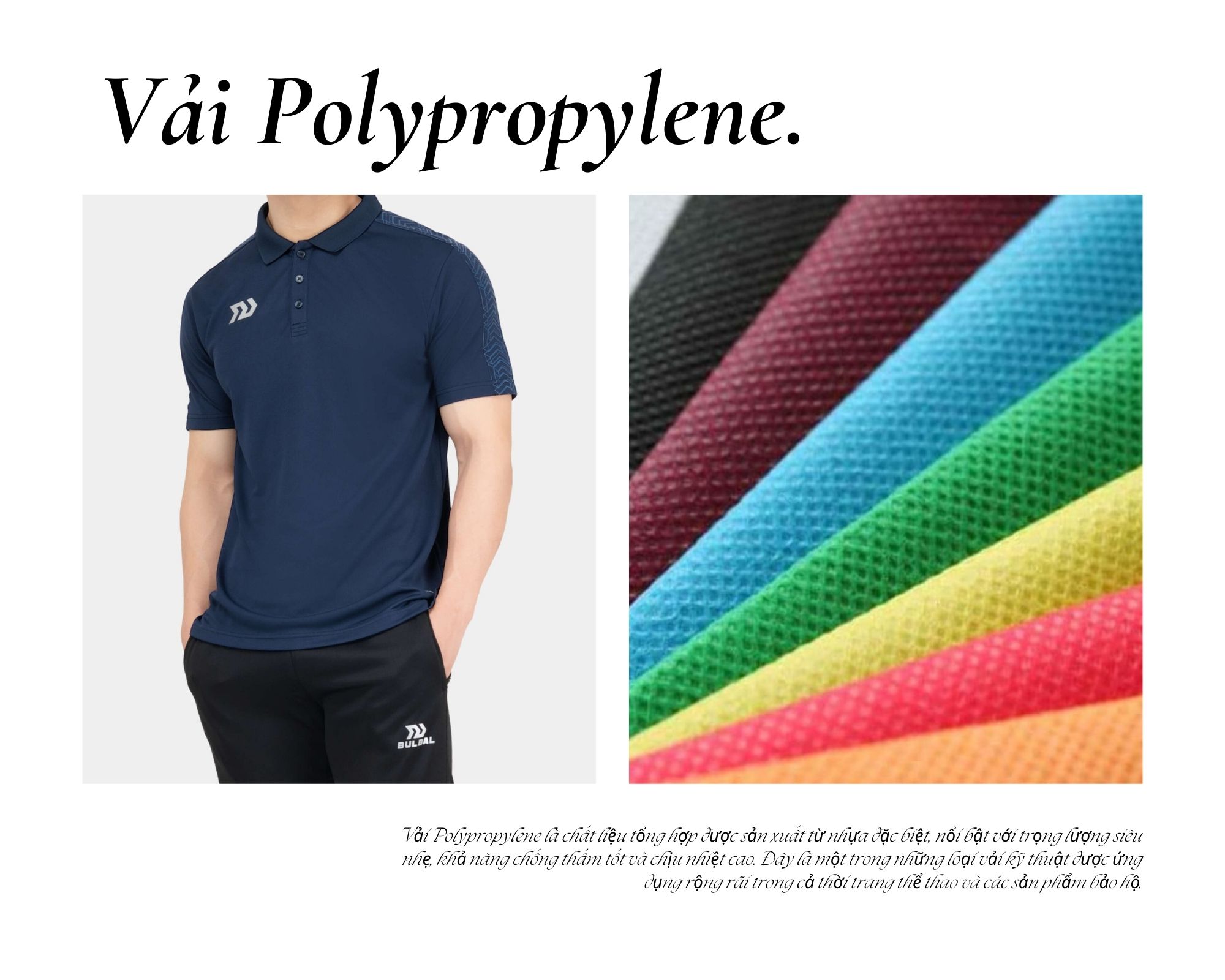 Vải Polypropylene May Quần Áo Thể Thao