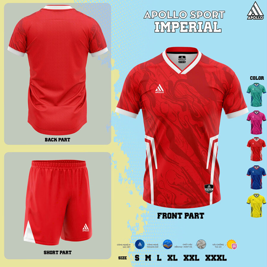 Áo Thể Thao Hỏa Tốc Imperial Đỏ Quyết Liệt, Mạnh Mẽ