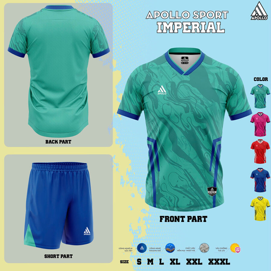 Áo Thể Thao Hỏa Tốc Imperial Xanh Ngọc Hiện Đại, Khác Biệt