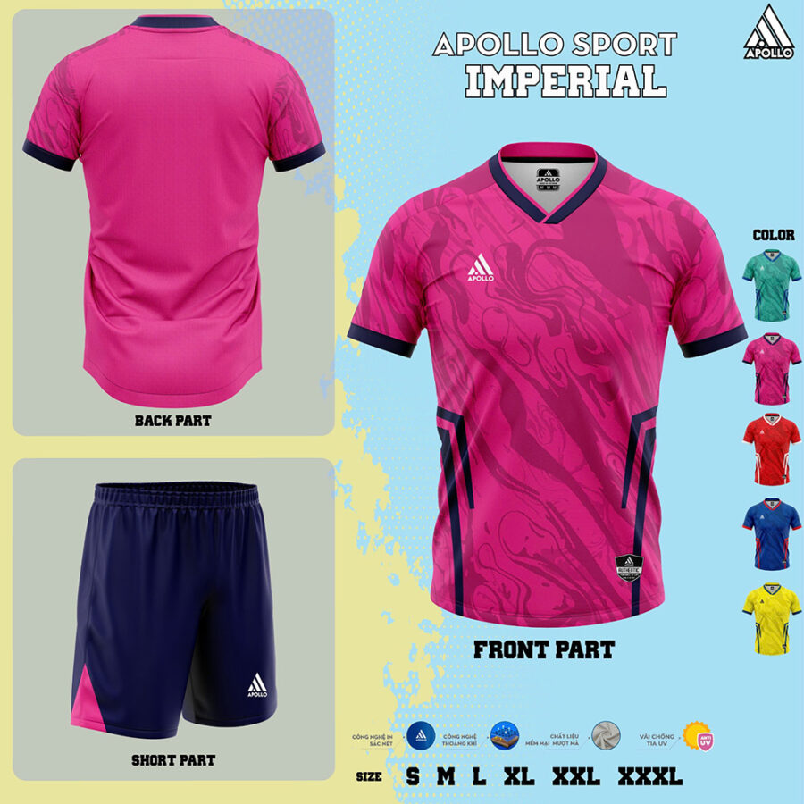 Áo Thể Thao Hỏa Tốc Imperial Hồng Cá Tính, Trẻ Trung