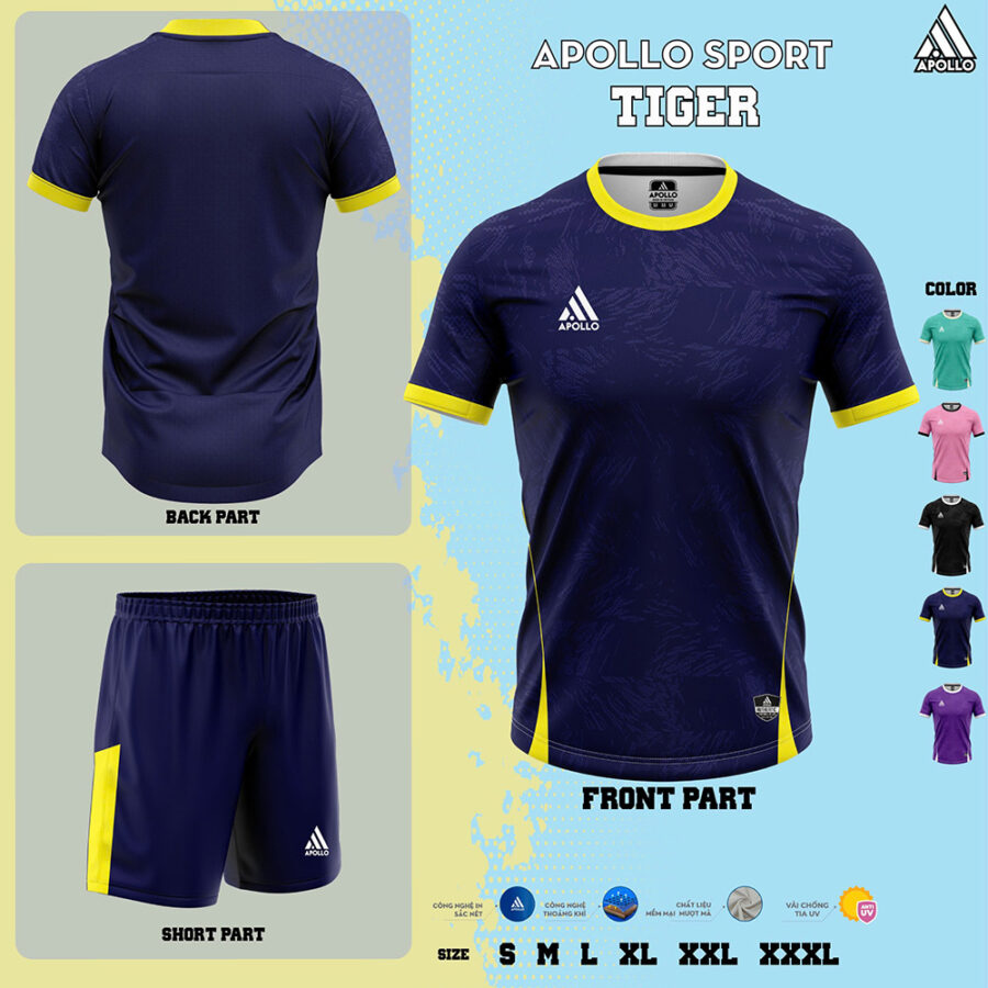 Áo Thể Thao Hỏa Tốc Tiger Xanh Đậm Mang Đậm Chất Thể Thao