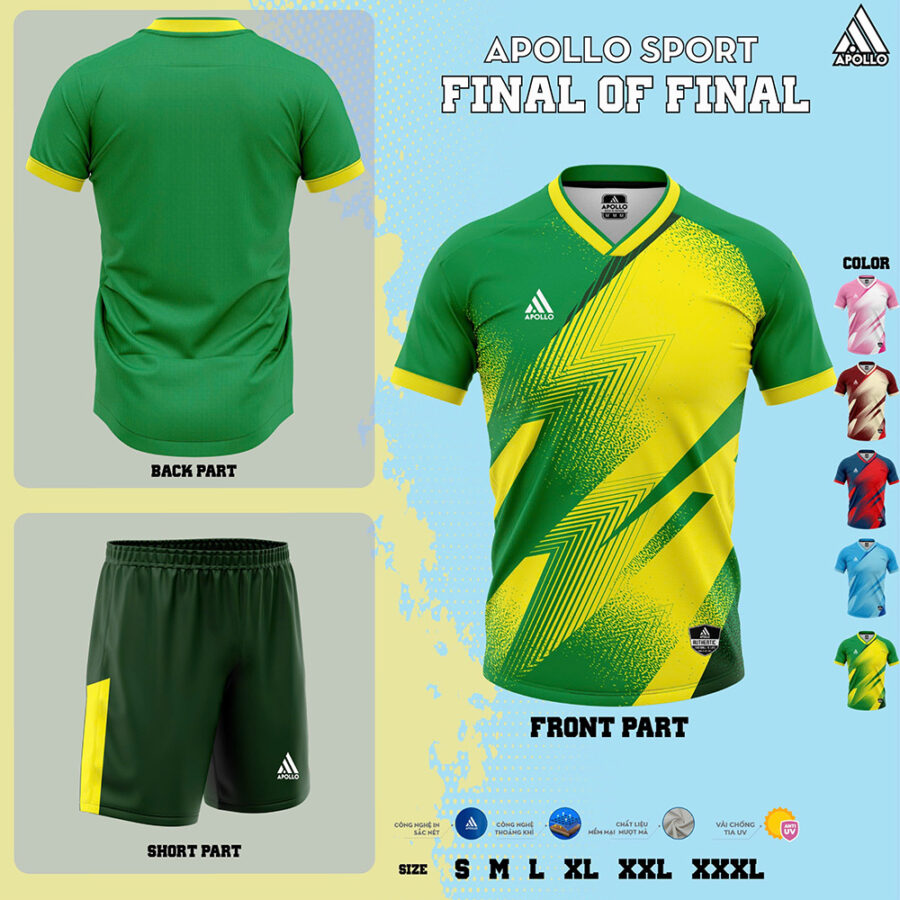 Áo Thể Thao Hoả Tốc Final of Final Xanh Lá