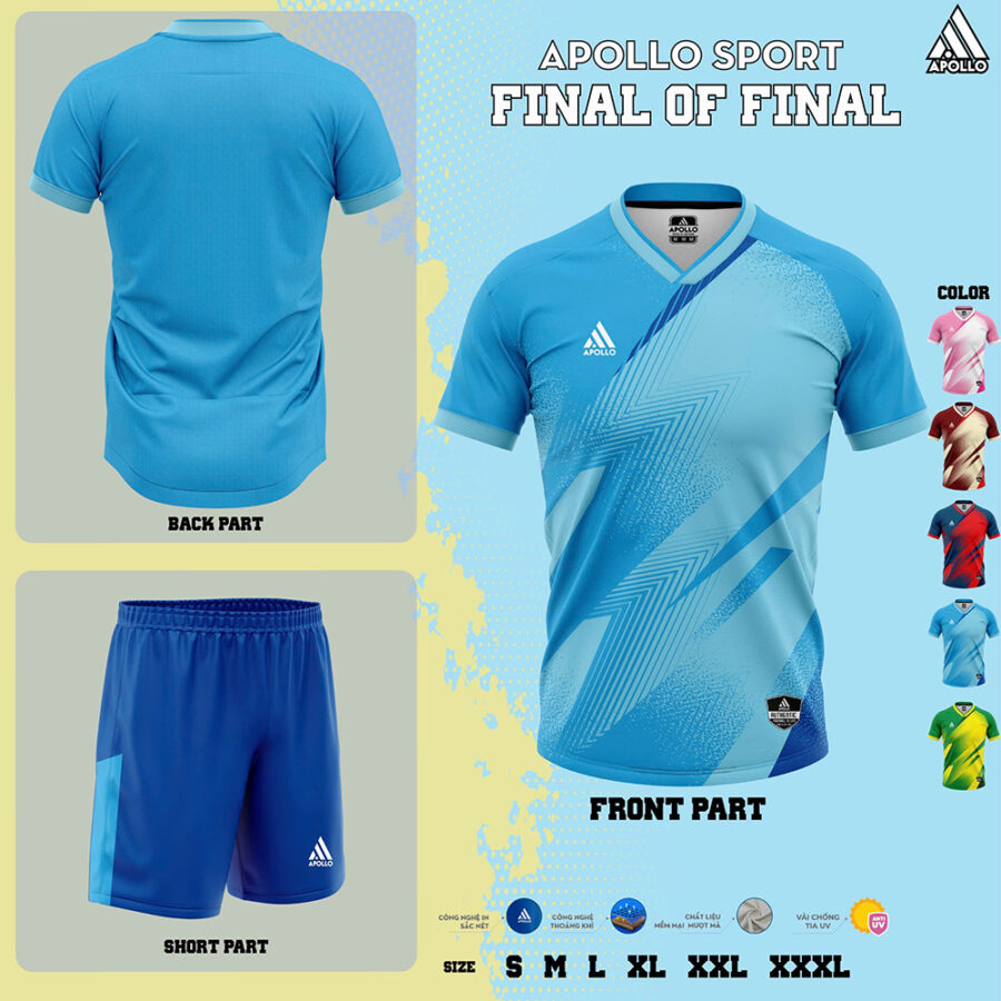Áo Thể Thao Hoả Tốc Final of Final Xanh Dương