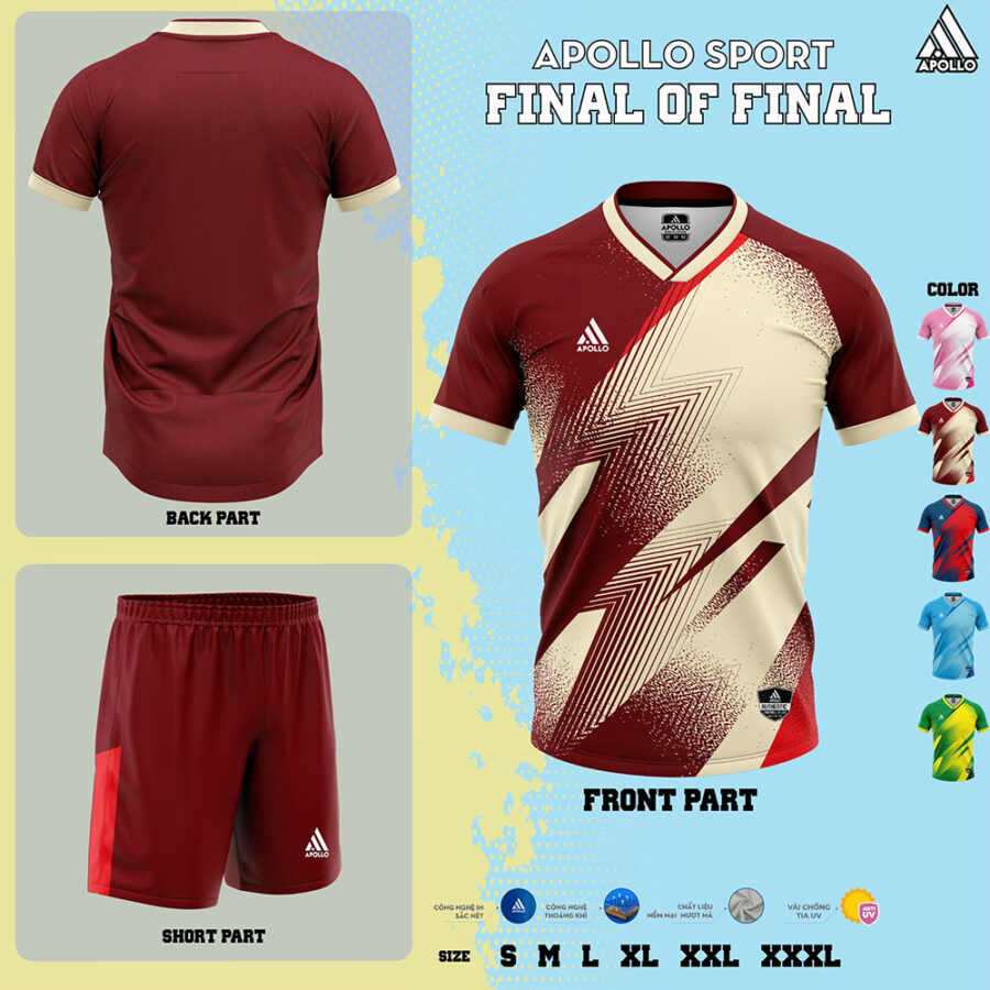 Áo Thể Thao Hoả Tốc Final of Final Đỏ Đô