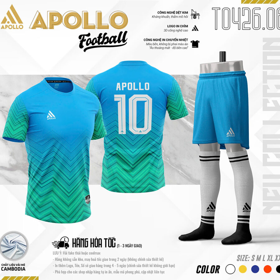 Áo Thể Thao Hoả Tốc T0426.06 Màu Xanh Da Trời