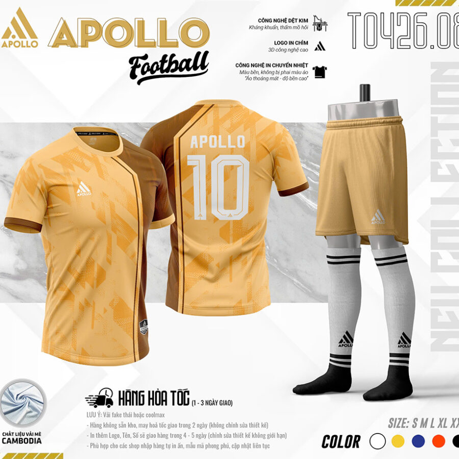 Áo Thể Thao Hoả Tốc T0426.08 Màu Cam Nhạt Năng Động Và Hiện Đại