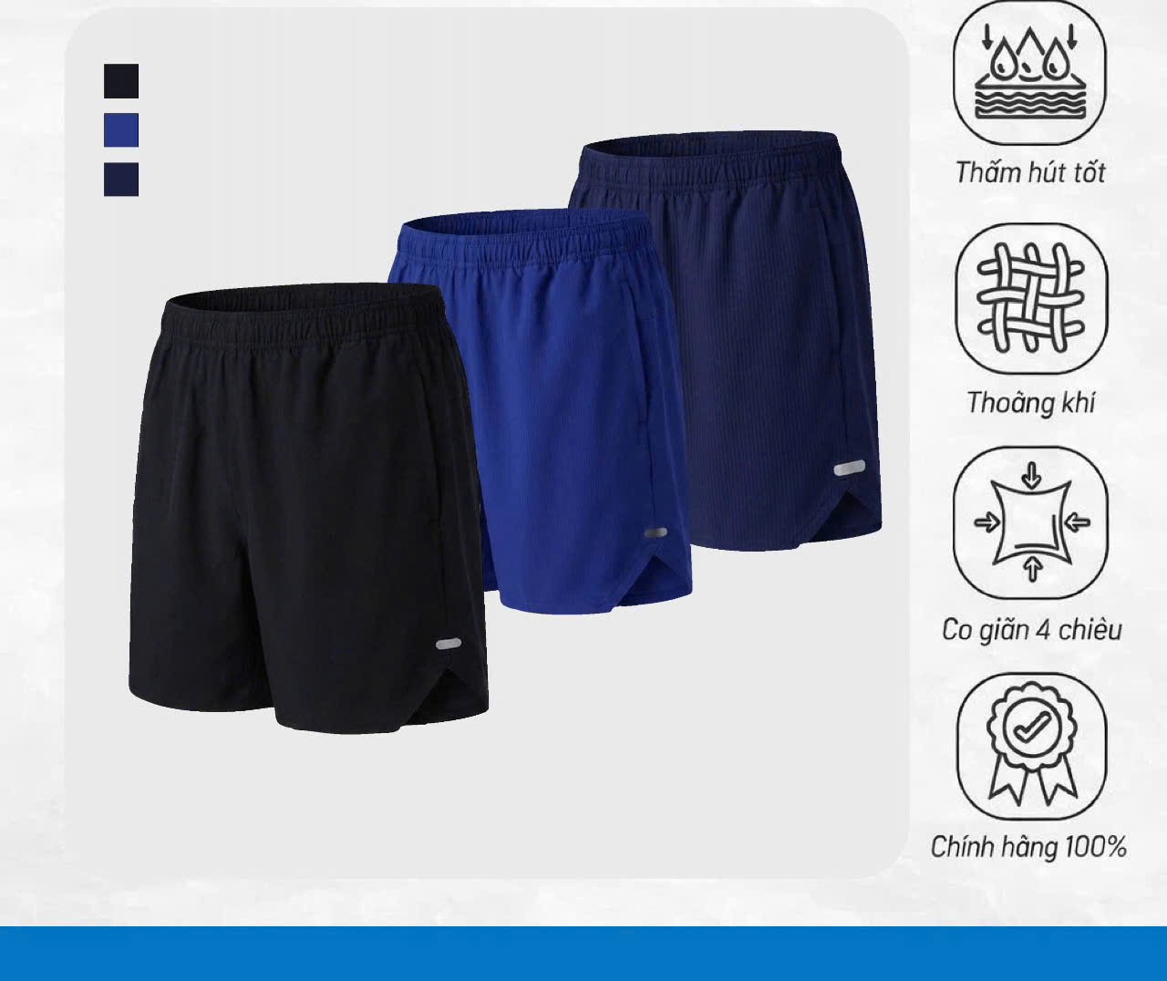 Quần Short Nam Pickleball Apollo Sport Chuẩn Thi Đấu, Thoải Mái Tối Đa