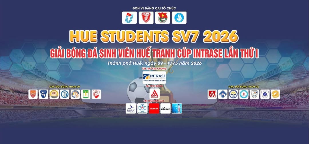 Khai Mạc Giải Bóng Đá Sinh Viên Huế Tranh Cúp Intrase 2026