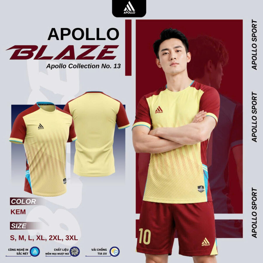 Áo Thể Thao Apollo Blaze Màu Vàng – Tỏa Sáng Phong Cách Thi Đấu Hiện Đại