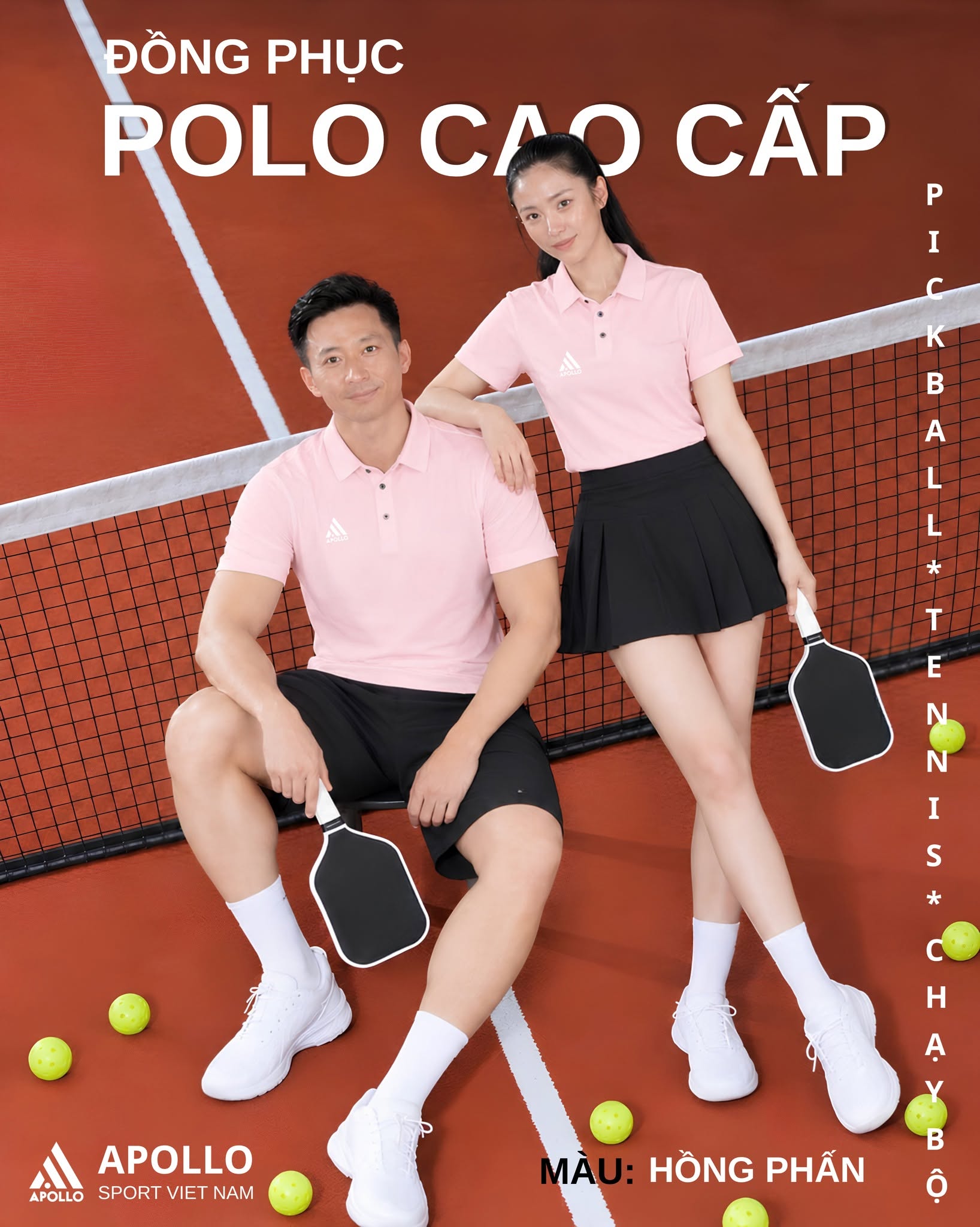 Bảng Màu Áo Polo Thể Thao Apollo Sport Đa Dạng