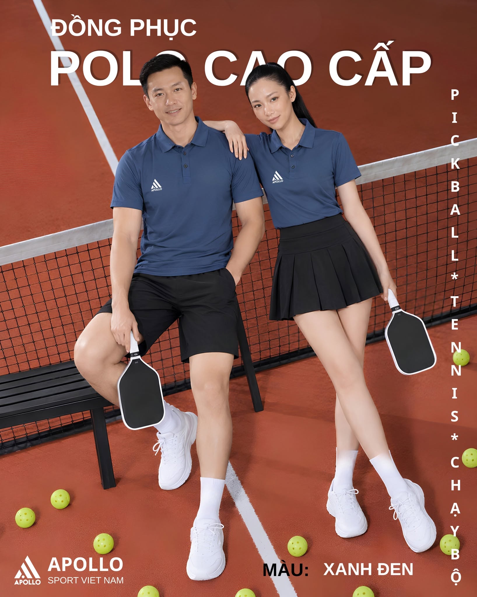 Áo Polo Thể Thao Apollo Sport Dành Cho Nam Và Nữ